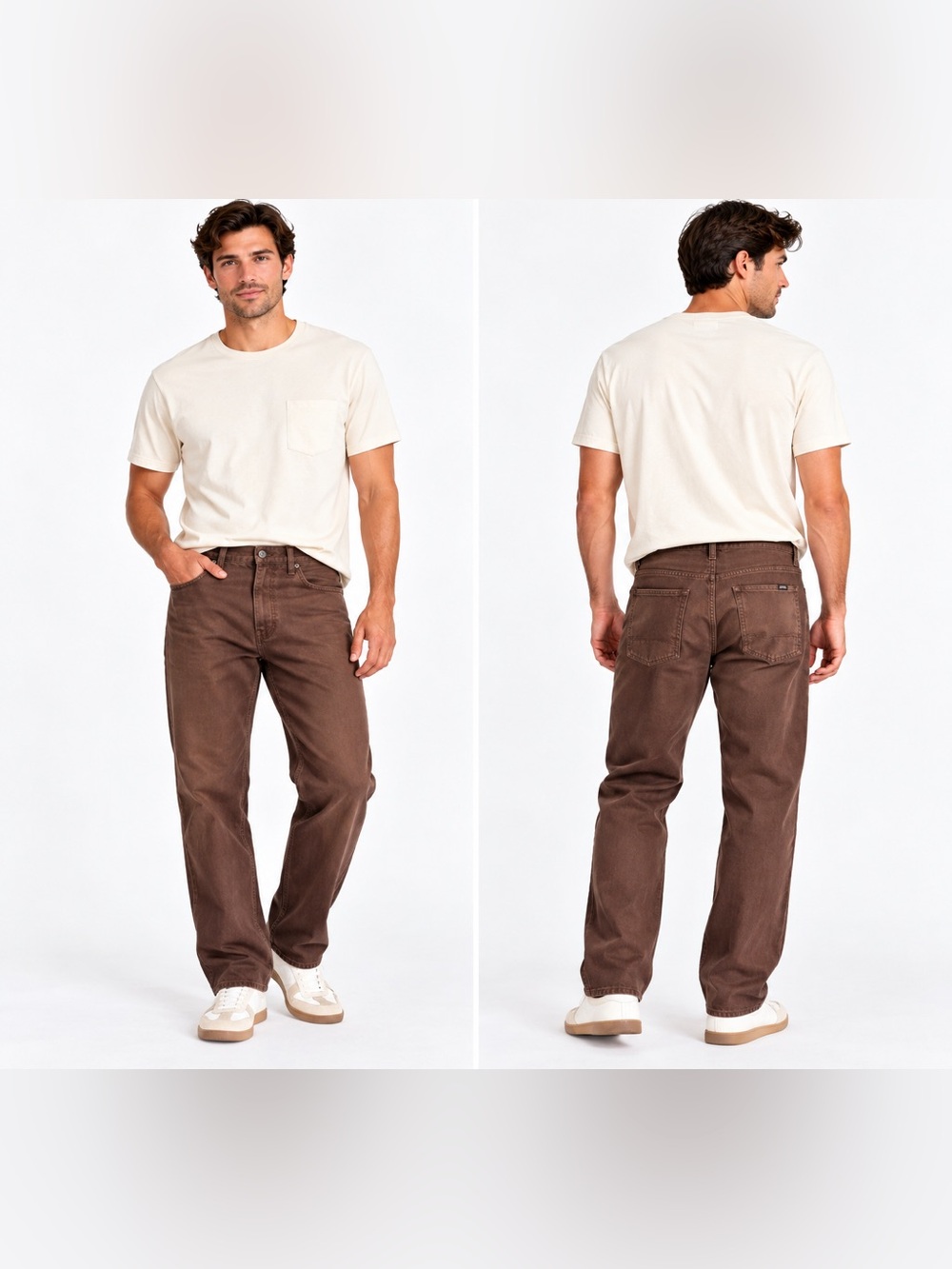 Blend Hurricane Relaxed Fit Jeans Brown Waist 34